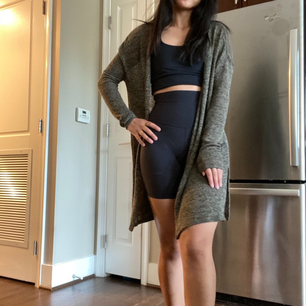 H&M Divided Open Front Cardigan - Green